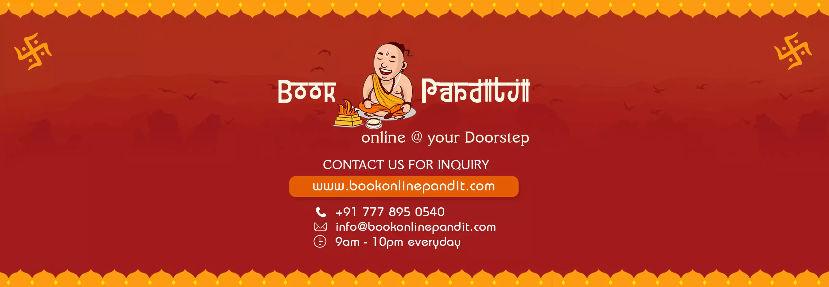 Book Online Pandit Contact Us